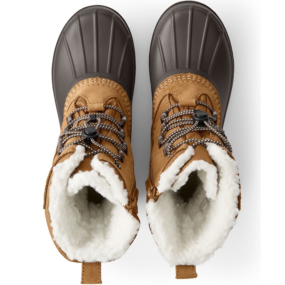 Lands End NWT big girls size 4 Sherpa fleece lined boots - Picture 3 of 14